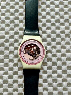 Swatch Watch White Lady LW119 Vintage 1988